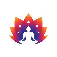 Yoga-Logo-Bilder-Illustration vektor