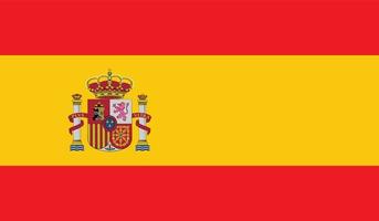 Spanien flagga bild vektor