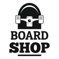 Board-Shop-Logo, einfacher Stil vektor