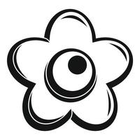 Schoko-Blume-Symbol, einfacher Stil vektor