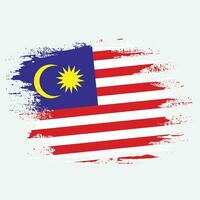 Malaysia-Grunge-Flag-Hintergrund vektor