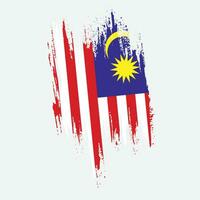 Vintage-Stil Malaysia Flagge Vektor-Design vektor