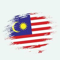Vintage Malaysia-Grunge-Flagge vektor