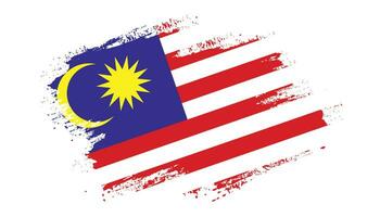 neue handfarbe malaysia abstrakter flaggenvektor vektor