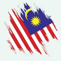 Hintergrund der malaysischen Splash-Flagge vektor