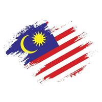 ny färgrik textur malaysia flagga vektor