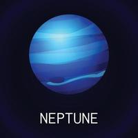 neptune planet ikon, tecknad serie stil vektor