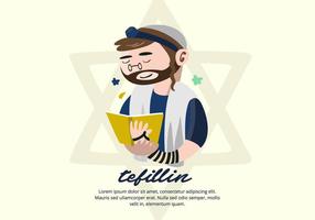 Tefillin bakgrund vektor