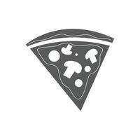 Pizza-Icon-Vektor einfach vektor