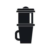 Tasse für Kaffee-Symbol, einfachen Stil vektor
