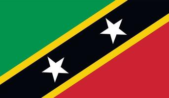 helgon kitts och nevis flagga bild vektor