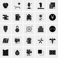 25 universelle Business-Icons Vektor kreative Icon-Illustration zur Verwendung in Web- und Mobilprojekten