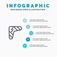 australien australischer bumerang indigenes reisen waffenliniensymbol mit 5 schritten präsentation infografiken hintergrund vektor