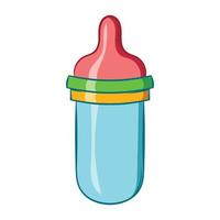 Baby-Milchflasche-Symbol, Cartoon-Stil vektor