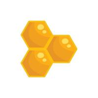 Honigzellen-Symbol, flacher Stil vektor