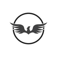 Falcon Eagle Logo Vorlage Vektor Illustration Design