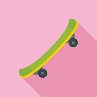 tolle Skateboard-Ikone, flacher Stil vektor