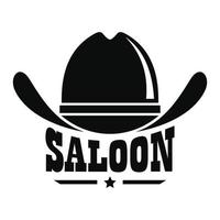 salong logotyp, enkel stil vektor