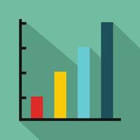 finansiera Diagram ikon vektor platt
