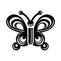 Schmetterlingsflügel-Muster-Symbol, einfacher Stil vektor
