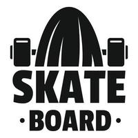 modern skateboard logotyp, enkel stil vektor