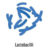 Laktobazillen-Symbol, Cartoon-Stil. vektor