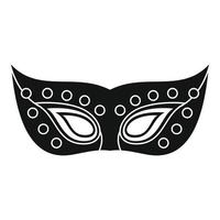 venezia mask karneval ikon, enkel stil vektor
