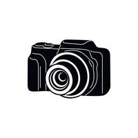 Fotokamera-Symbol, einfacher Stil vektor