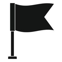 Flaggensymbol, einfacher Stil. vektor