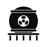 Atomenergie-Symbol, einfacher Stil vektor