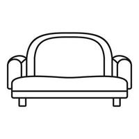 Sessel Sofa-Symbol, Umrissstil vektor