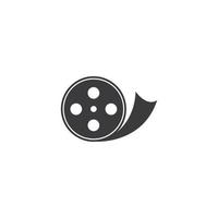 filma rulla logotyp - vektor svart bio och film design element eller ikon