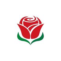 Rose Blume Logo Vorlage Symbol Vektor Illustration