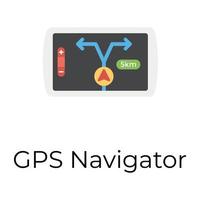 trendiges gps-navigationssystem vektor