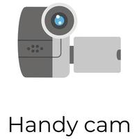 trendiga handycam-koncept vektor