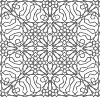 Arabisches Muster Ramadan Mubarak muslimisches Sternmuster einfach. quadratisches Blumendesign. islamischer Musterhintergrund. Kreismuster islamischer Blumenvektor. vektor