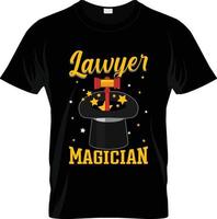 Anwalts-T-Shirt-Design, Anwalts-T-Shirt-Slogan und Bekleidungsdesign, Anwaltstypografie, Anwaltsvektor, Anwaltsillustration vektor