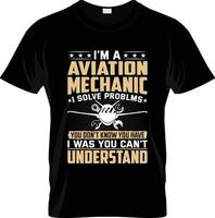 Mechaniker-T-Shirt-Design, Mechaniker-T-Shirt-Slogan und Bekleidungsdesign, Mechanikertypografie, Mechanikervektor, Mechanikerillustration vektor