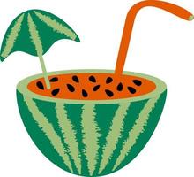 Illustration einer Wassermelone vektor