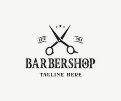 Friseursalon-Logo-Design. Barbershop-Logo-Vorlage vektor
