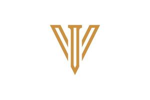 das Monoline v-Logo vektor