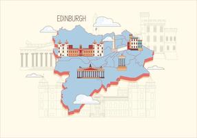 Edinburgh Karte Vector