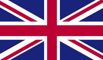 bra storbritannien flagga ikon. förenad rike mall baner lövverk. vektor illustration.