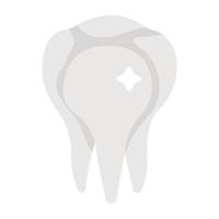 modern design ikon av friska tand vektor
