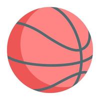sportausrüstungsikone, isometrisches design des basketballs vektor