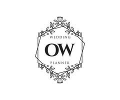 aj initialer brev bröllop monogram logotyper samling, hand dragen modern minimalistisk och blommig mallar för inbjudan kort, spara de datum, elegant identitet för restaurang, boutique, Kafé i vektor