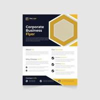 Corporate Unique Business Flyer Poster Design Hintergrundvorlage vektor