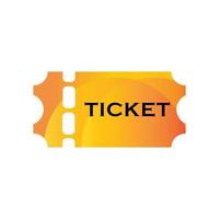 Vektor goldenes Ticket isoliert auf weißem Hintergrund. Luxus und Premium-Design. Symbolbild für Website. Kino, Theater, Konzerte, Filme, Shows, Partys, Events, Festivaltickets