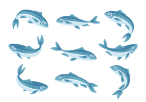 Sardine Icons Vector