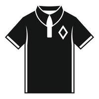 Baseball-Poloshirt-Symbol, einfacher Stil vektor